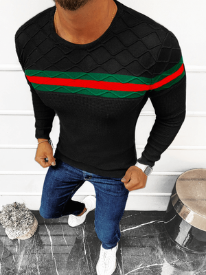 Muški džemper Crni OZONEE L/2194
