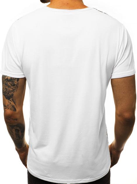 Muška majica Bijela OZONEE JS/KS2013
