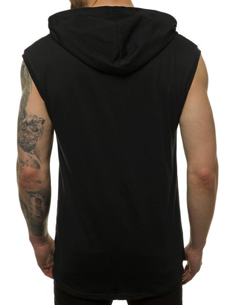 Muška majica bez rukava Crno-bijela OZONEE MACH/M1152