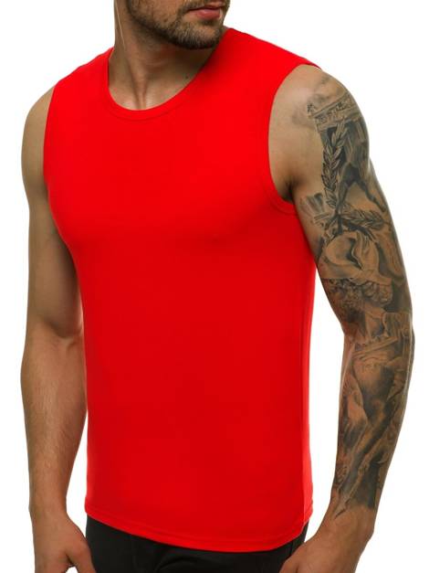 Muška majica bez rukava Crvena OZONEE JS/99001/59