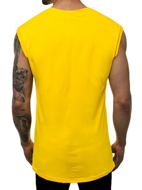 Muška majica bez rukava Žuta OZONEE MACH/M1210Z