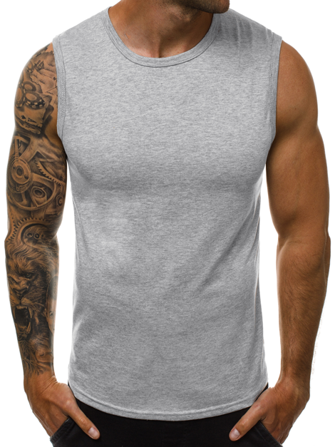 Muška majica bez rukava siva OZONEE JS/99001