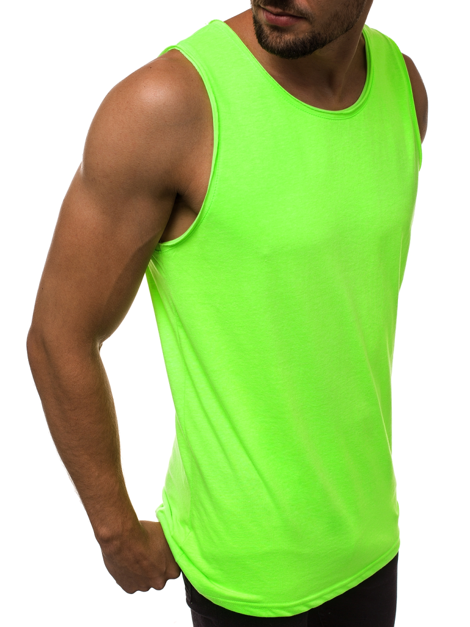 Muška majica bez rukava zelena-neon OZONEE O/1205X