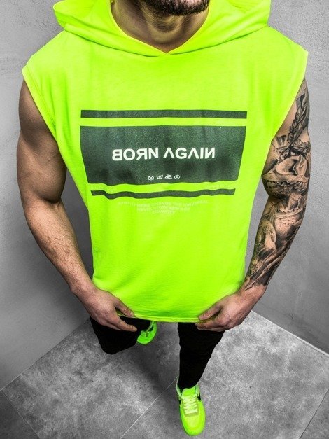 Muška majica bez rukava zeleno-neon OZONEE MACH/M1152Z