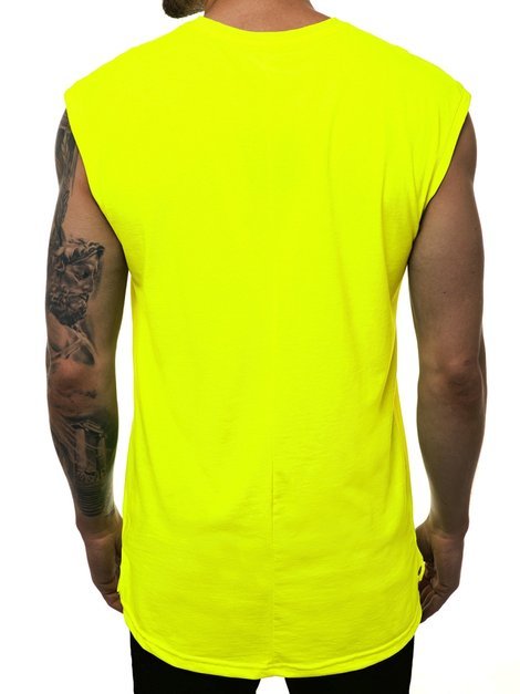 Muška majica bez rukava žuta-neon OZONEE MACH/M1210