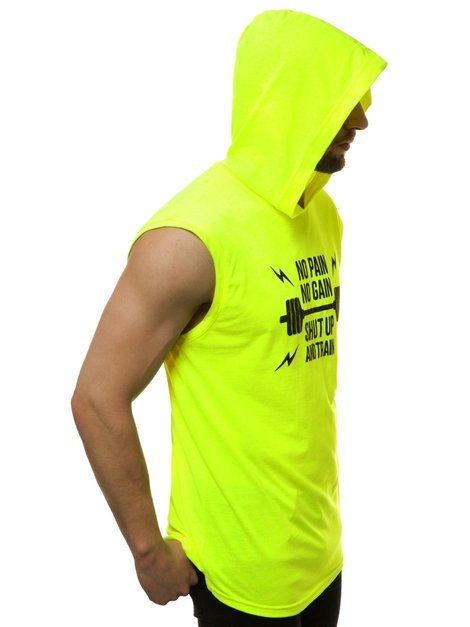 Muška majica bez rukava žuto-neon OZONEE MACH/M1216