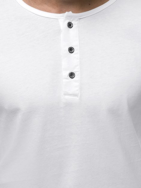 Muška majica dugi rukav bijela OZONEE O/1114 