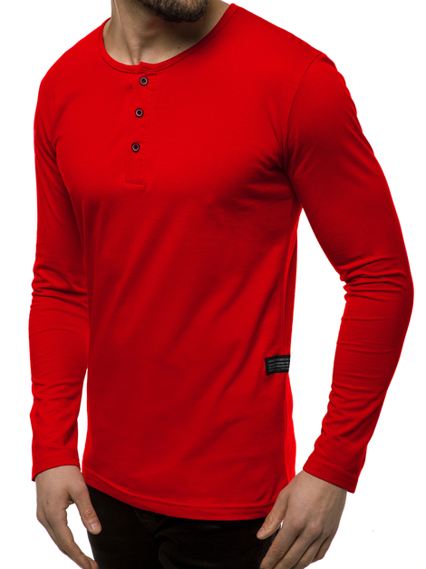 Muška majica dugi rukav crvena OZONEE O/1114 