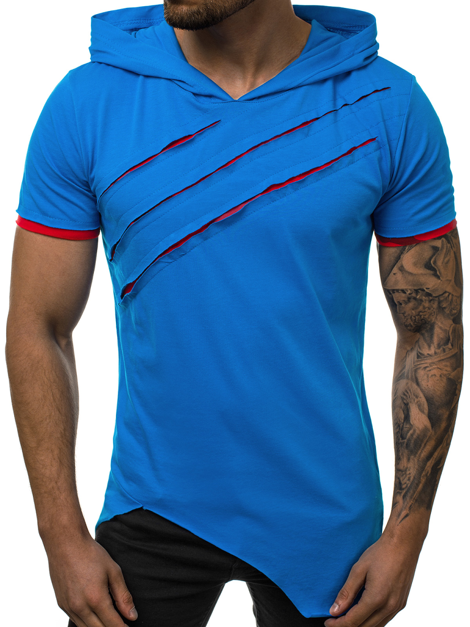 Muška majica s kapuljačom plava OZONEE A/1185 