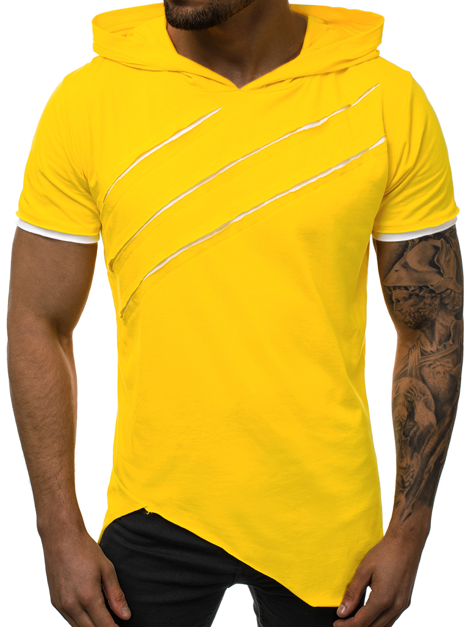 Muška majica s kapuljačom žuta OZONEE A/1185 