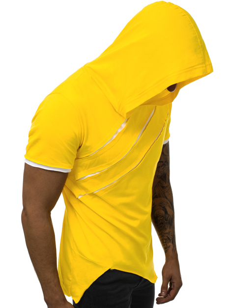 Muška majica s kapuljačom žuta OZONEE A/1185 