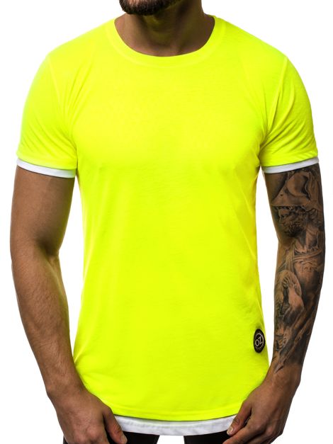 Muška majica žuta-neon OZONEE O/1261X