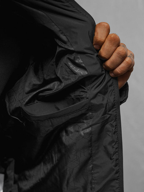 Muška proljetna jakna crna OZONEE JS/22M306/392