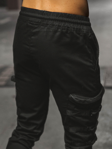Muške chino jogger hlače Crne OZONEE G/11132