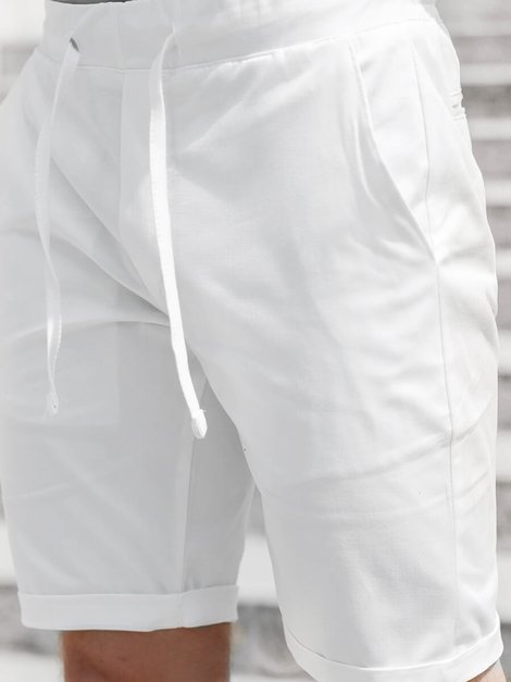 Muške chino kratke hlače Bijele OZONEE DJ/1010