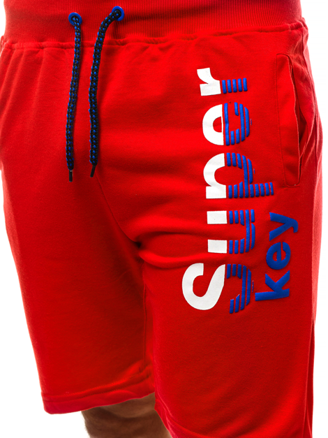 Muške sportske kratke hlače crvene OZONEE JS/NP01