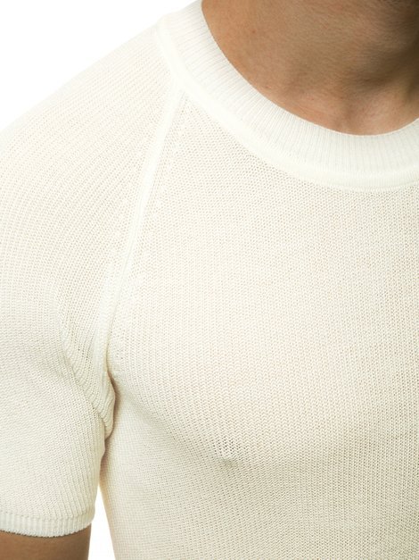 Muški džemper kratkih rukava Ecru OZONEE L/2474