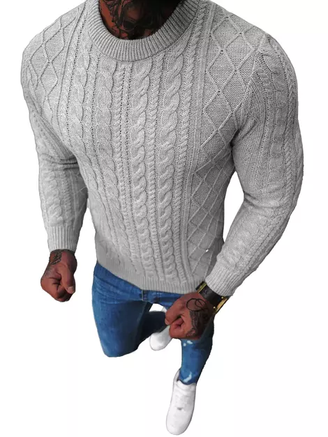 Muški džemper sivy OZONEE NB/MM6010/2