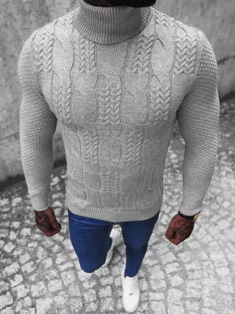 Muški džemper sivy OZONEE NB/MM6012/2