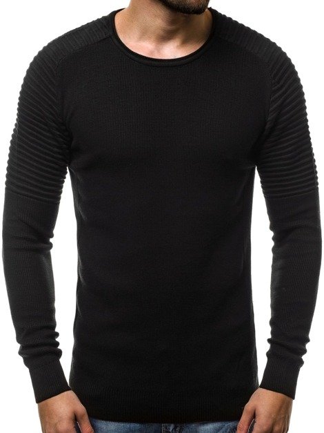 OZONEE B/1146 Muški džemper crni
