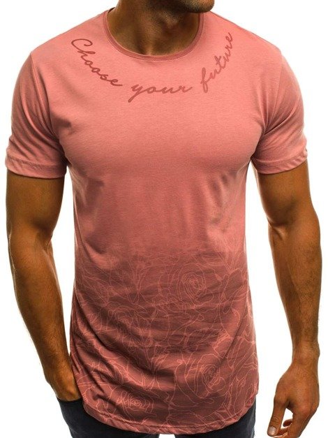 OZONEE B/181597 Muška majica ružičasta