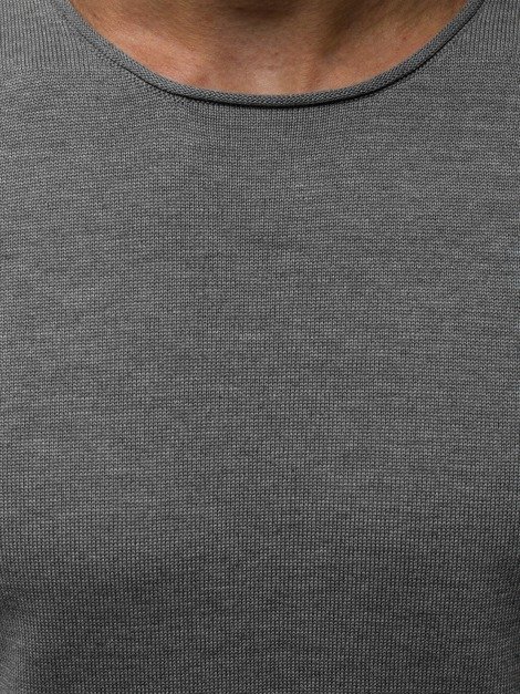 OZONEE B/2097 Muški džemper sivy