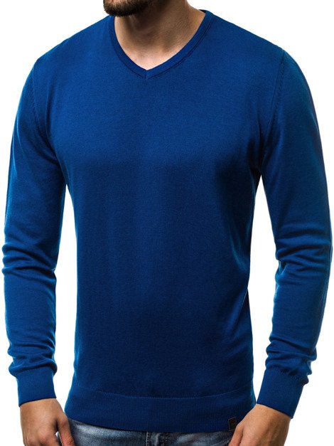OZONEE B/2390 Muški džemper plavi