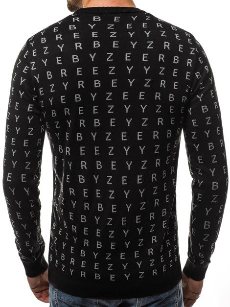 OZONEE B/2397 Muški džemper crni