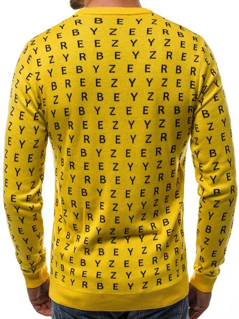 OZONEE B/2397 Muški džemper žuti