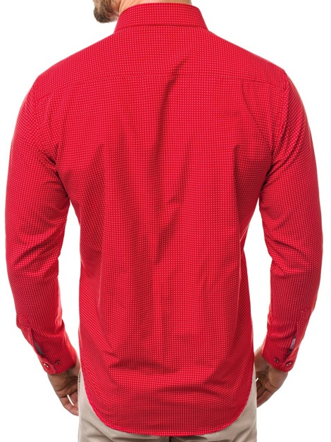 OZONEE CS/K48 Muška košulja crvena