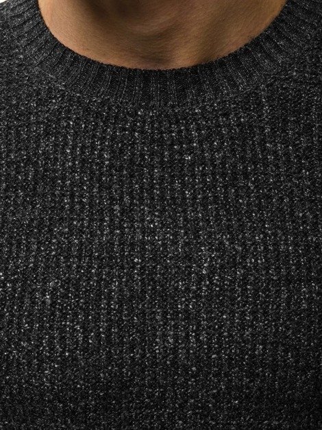 OZONEE HR/1803 Muški džemper crni