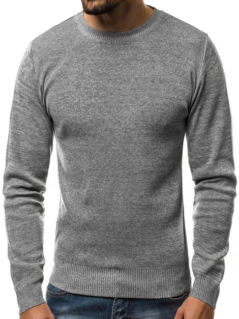 OZONEE HR/1833 Muški džemper sivy