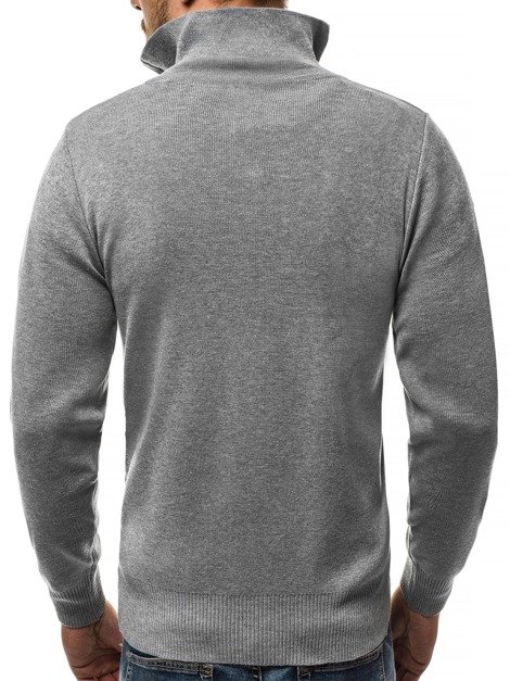 OZONEE HR/1878 Muški džemper sivy