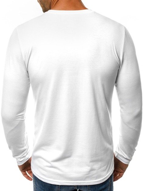 OZONEE JS/1055 Muška majica dugi rukav bijela