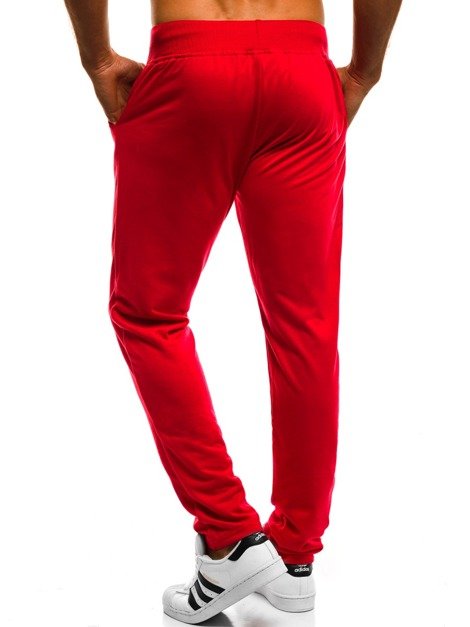 OZONEE JS/KK302 Muške sportske hlače crvene
