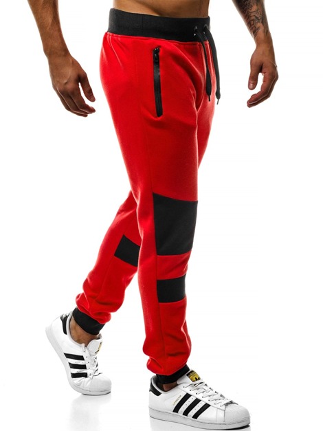 OZONEE JS/KZ02 Muške sportske hlače crvene