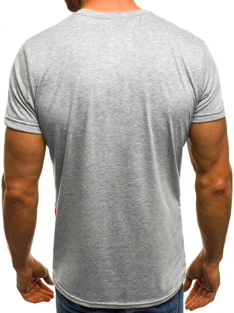 OZONEE JS/SS505 Muška majica siva