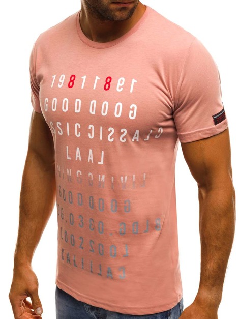 OZONEE MECH/2044 Muška majica ružičasta