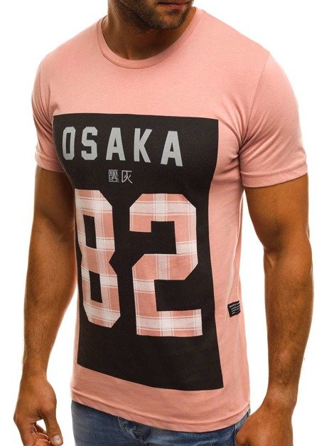 OZONEE MECH/2094 Muška majica ružičasta