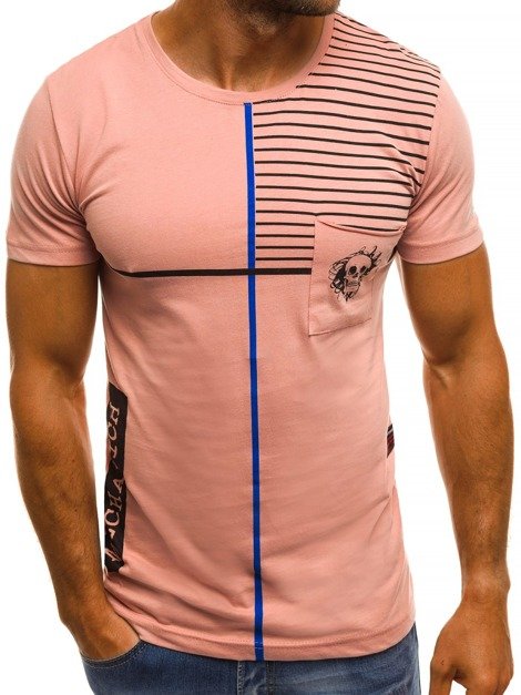 OZONEE MECH/2096 Muška majica ružičasta