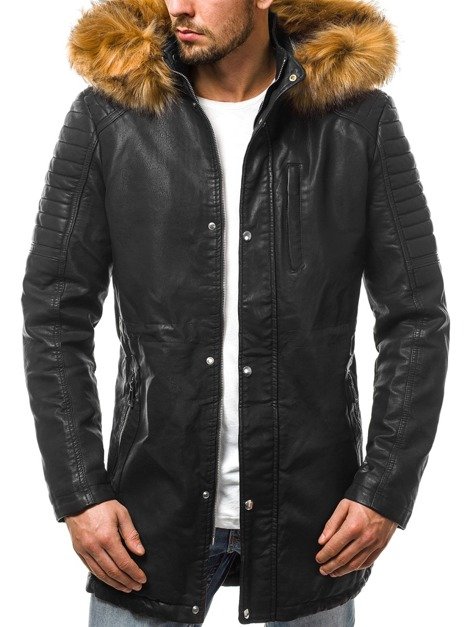 OZONEE N/5573 Muška jakna crno-smeđa