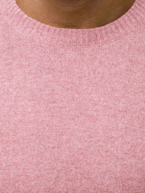 OZONEE O/6001/18 Muški džemper ružičasti