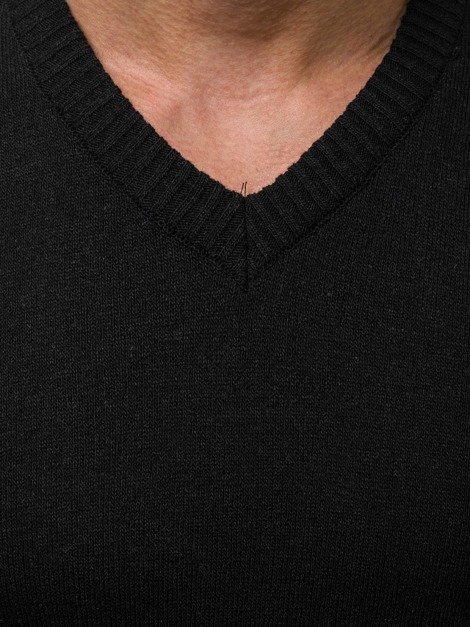 OZONEE O/6002/18 Muški džemper crni