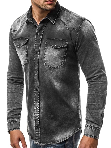OZONEE OT/2063 Muška košulja crna