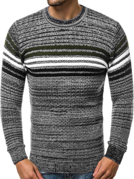 OZONEE S/1005S Muški džemper sivy
