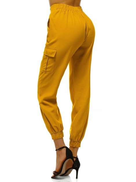 Ženske jogger hlače Žute OZONEE O/HM005