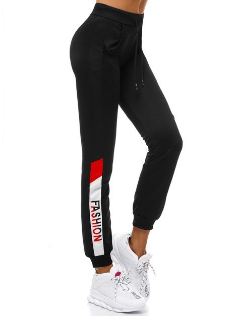 Ženske sportske hlače Crno-crvene OZONEE O/82286