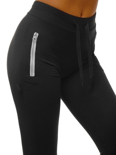 Ženske sportske hlače crne OZONEE O/9878