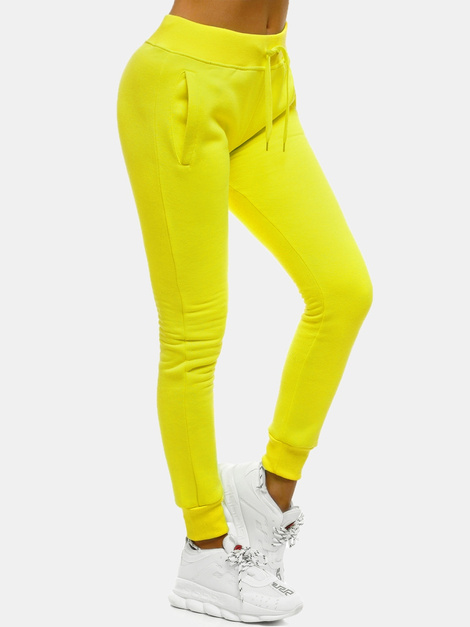 Ženske sportske hlače žuto-neon OZONEE JS/CK01/33
