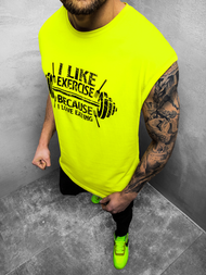 Muška majica bez rukava žuta-neon OZONEE MACH/M1210Z